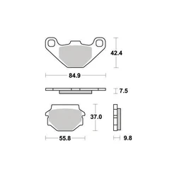 Plaquette de frein Organique Eco-Friction Route