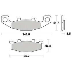 Plaquette de frein Organique Eco-Friction Route