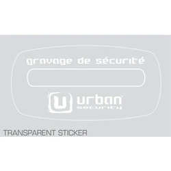 Sticker pour véhicule gravé