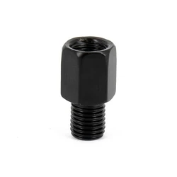 Adaptateur de Rétroviseur - Noir - Pas femelle à gauche 10mm / pas mâle à droite