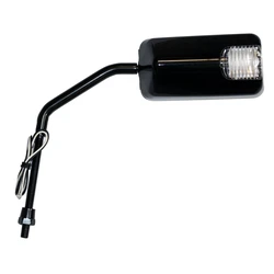 Rétroviseur Universel pour Scooter - F1 long + Clignotant Led - Noir M8 - Réversible