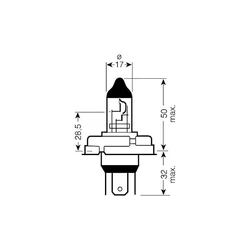 Ampoule CE - 12V 45/40W P45t