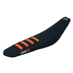 Housse de selle KTM SXF 250-450 16-18 SX 125-150 16-18 SX 250 17-18 EXC 17-19 UGS COLOR WAVE BLACK-ORANGE (UFM518-2BO)