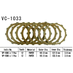 Kit Disques d'Embrayage Garnis Gl1800 Gold Wind 2001/2002