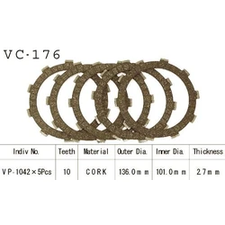 Kit Disques d'Embrayage Garnis Trx250 Fourtrax 1985/1987