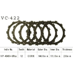 Kit Disques d'Embrayage Garnis Klr250 D 1993/1996