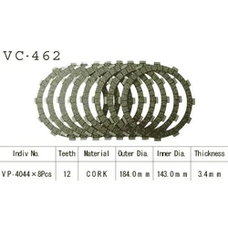 Kit Disques d'Embrayage Garnis Vn1500 Vulcan 1996