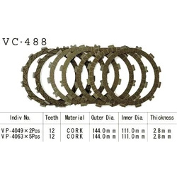 Kit Disques d'Embrayage Garnis Cross Kx125 96 2005